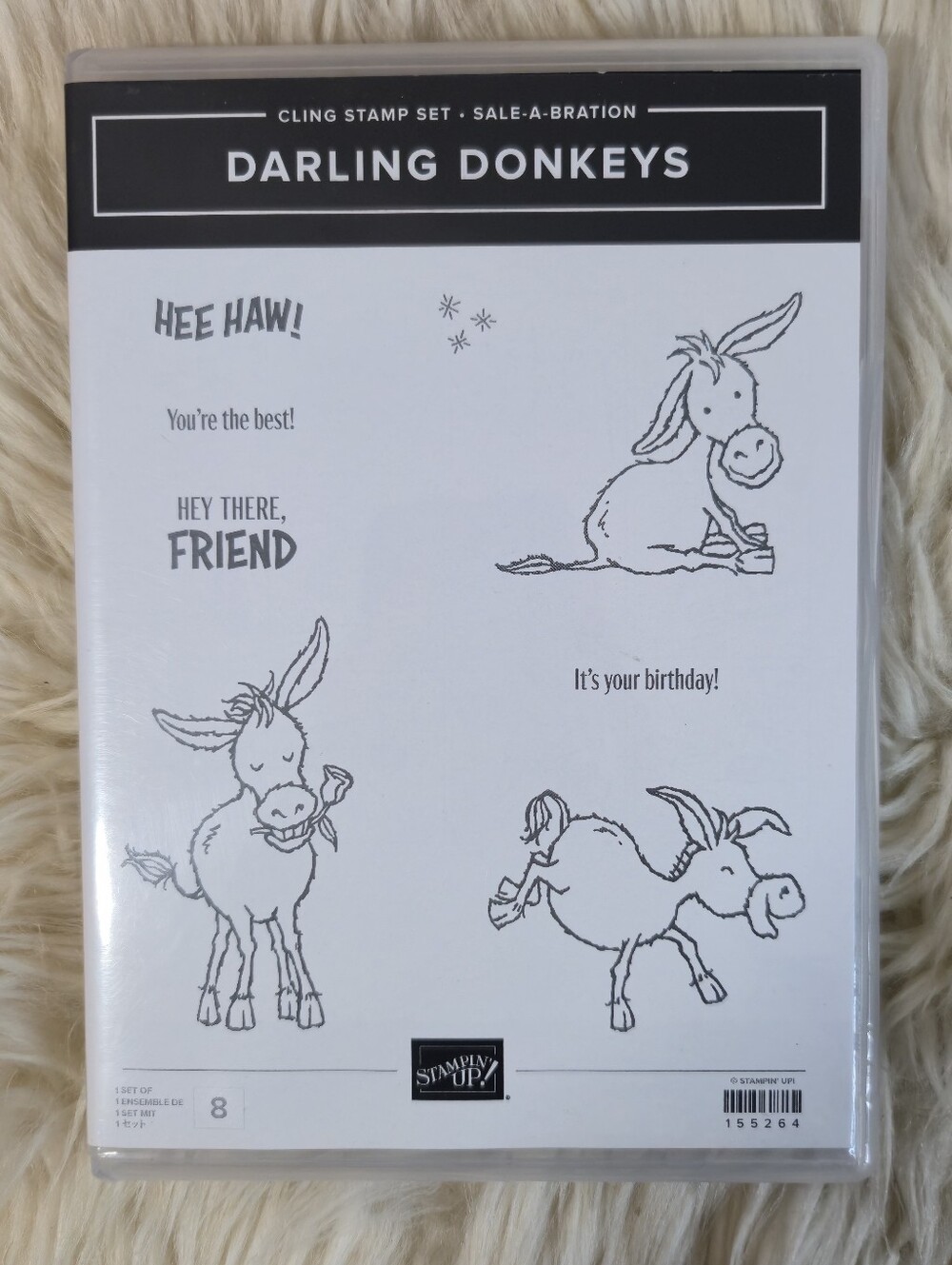 Stampin' Up! Darling Donkeys Cling Stamp Set